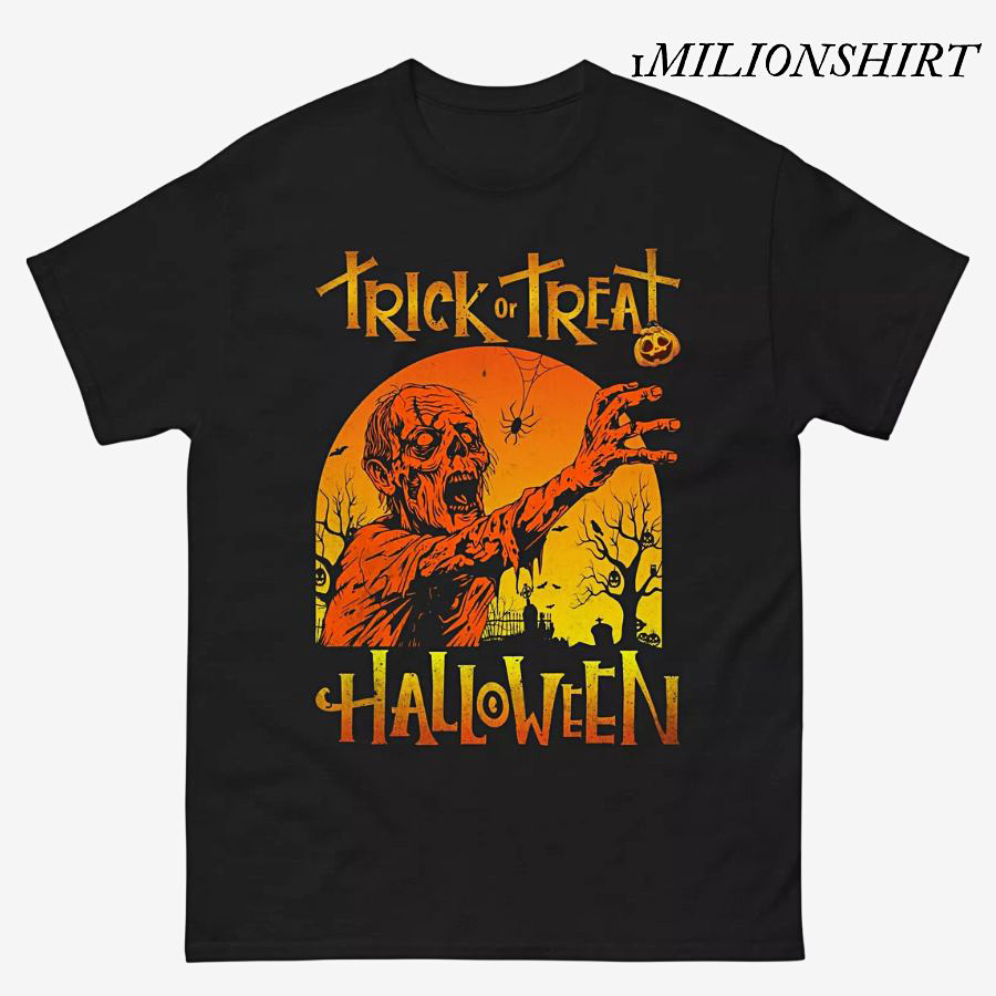Trick Or Treat Halloween T-Shirt, Scary Horror Character Graphic Tee